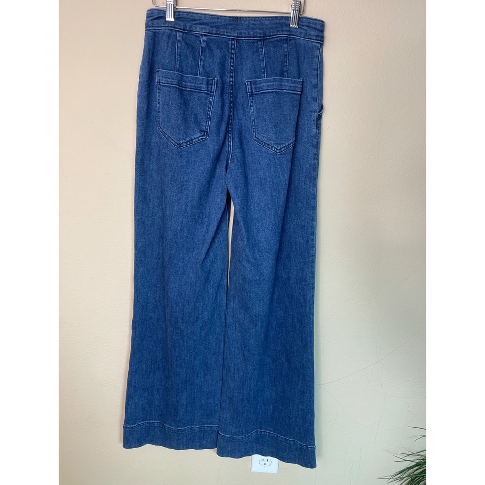 Anthropologie pilcro and theLetter press wide leg button fly jeans 28 - Picture 5 of 9